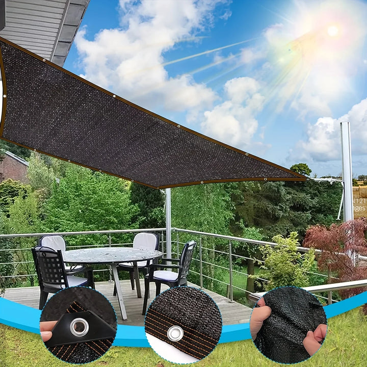 BowLift | Black shade cloth sunblock mesh cover