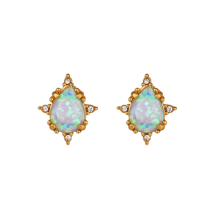 BowLift | Dainty Iridescent Opal Necklace, Bracelet, Earrings