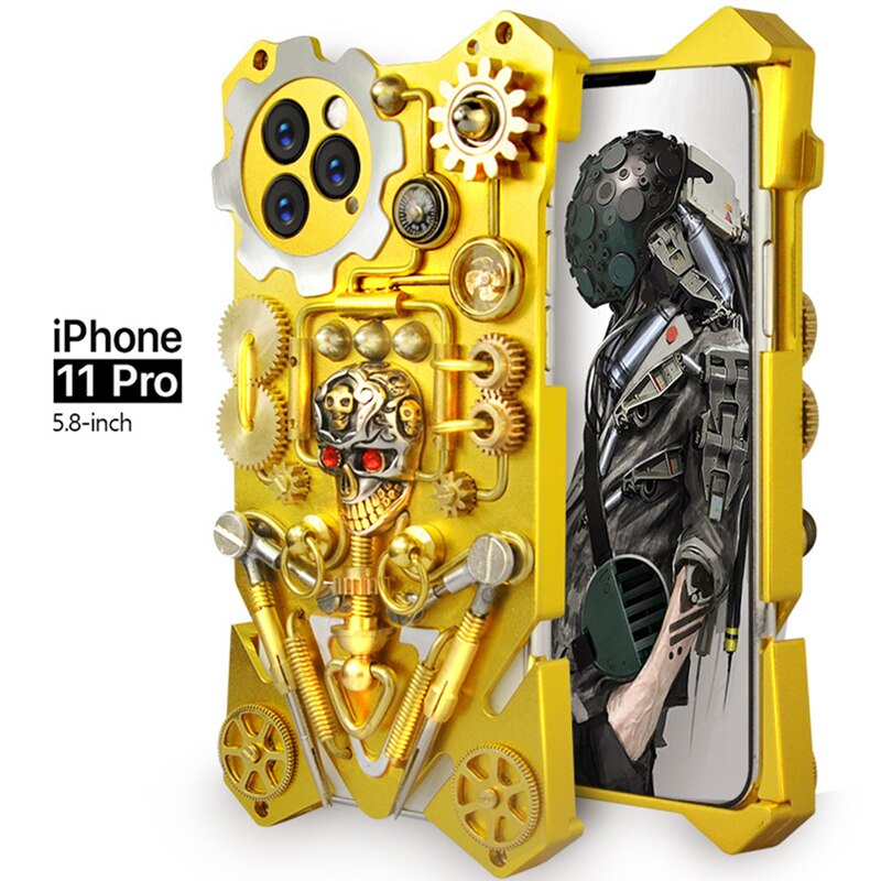 BowLift | Mechanic Skull Cyberpunk Style iPhone Case