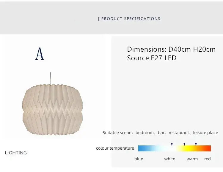 BowLift | Elegant origami-inspired paper lantern