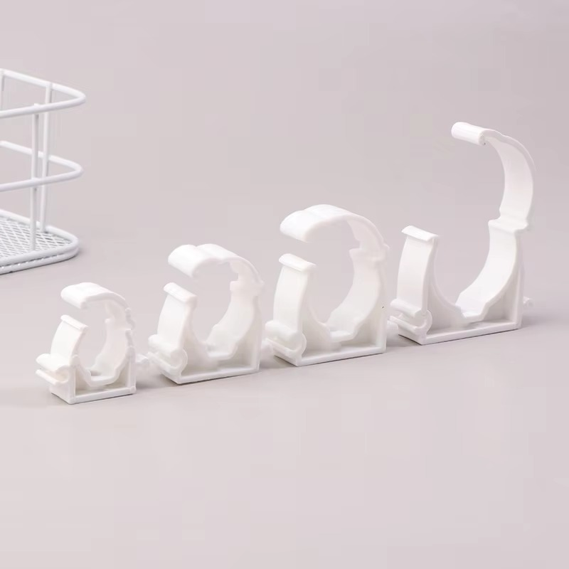 BowLift | Plastic PPR Pipe Clamp Holders with Protective Cover, Set of 20