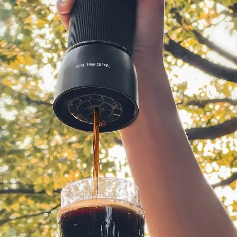 BowLift | Portable Coffee Machine 18 Bar, Hand Pressure Operation, ZZUOM CM101, Compact Extraction for Outdoor Camping Travel Use