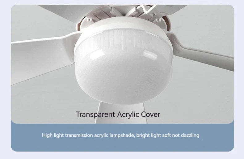 30W E27 Ceiling Fan Light with Remote - LED Dimming Function, Intelligent Silent Fan for Bedroom & Living Room | Bowlift