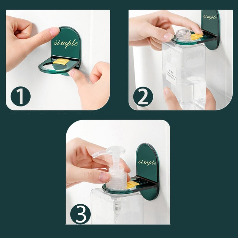 Minimal Self-Adhesive Bathroom Bottle Holder | Bowlift