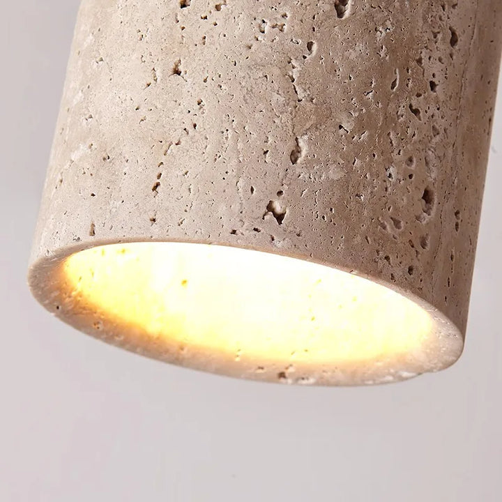 BowLift | LysSten – Built-in travertine chandelier for hallways and staircases