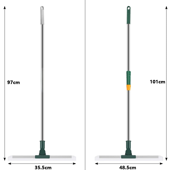 BowLift | Flexiva telescopic cleaning brush with silicone lip | 180° swivel | For floors, windows & bathroom