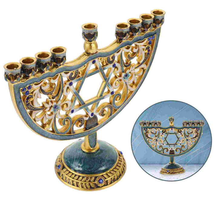 BowLift | Auriona Menorah Candle Holder | Chanukah Candelabrum & Table Decoration | Wedding & Holiday Decoration | Luxurious Elegance