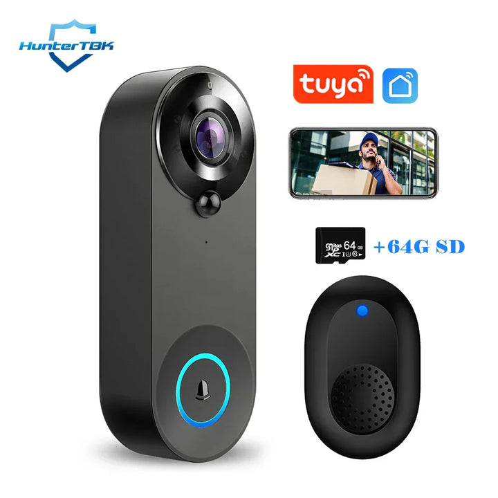 BowLift | ViewSecure Doorbell with Camera | 1080P HD | Wi-Fi & App | Motion Detection & Night Vision