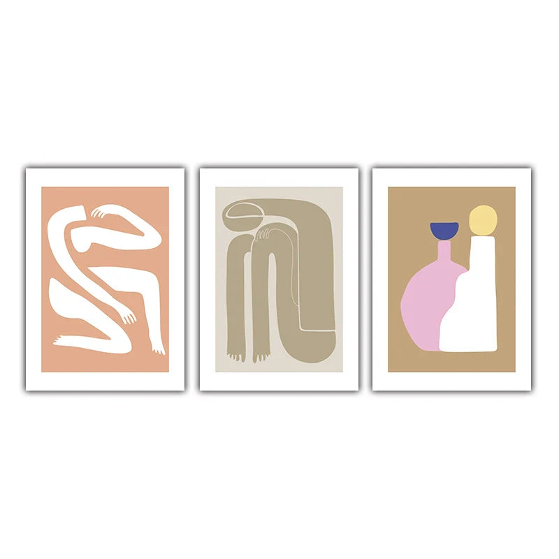 Abstract Minimalist Still Life Figure Art Fine Art Canvas Prints Posters Pictures For Living Room Bedroom Modern Home Art Decor | Bowlift