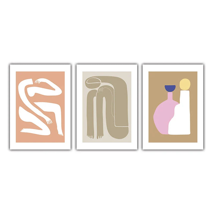 Abstract Minimalist Still Life Figure Art Fine Art Canvas Prints Posters Pictures For Living Room Bedroom Modern Home Art Decor | Bowlift
