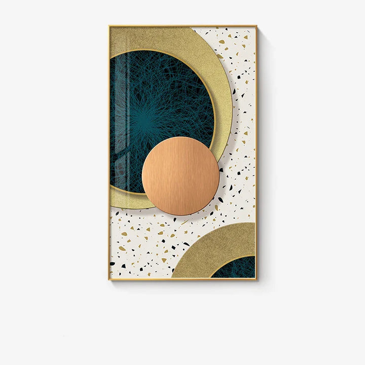 Modern Abstract Geometric Circles Wall Art Fine Art Canvas Prints Pictures For Luxury Living Room Dining Room Hotel Bedroom Home Office Art Decor | Bowlift
