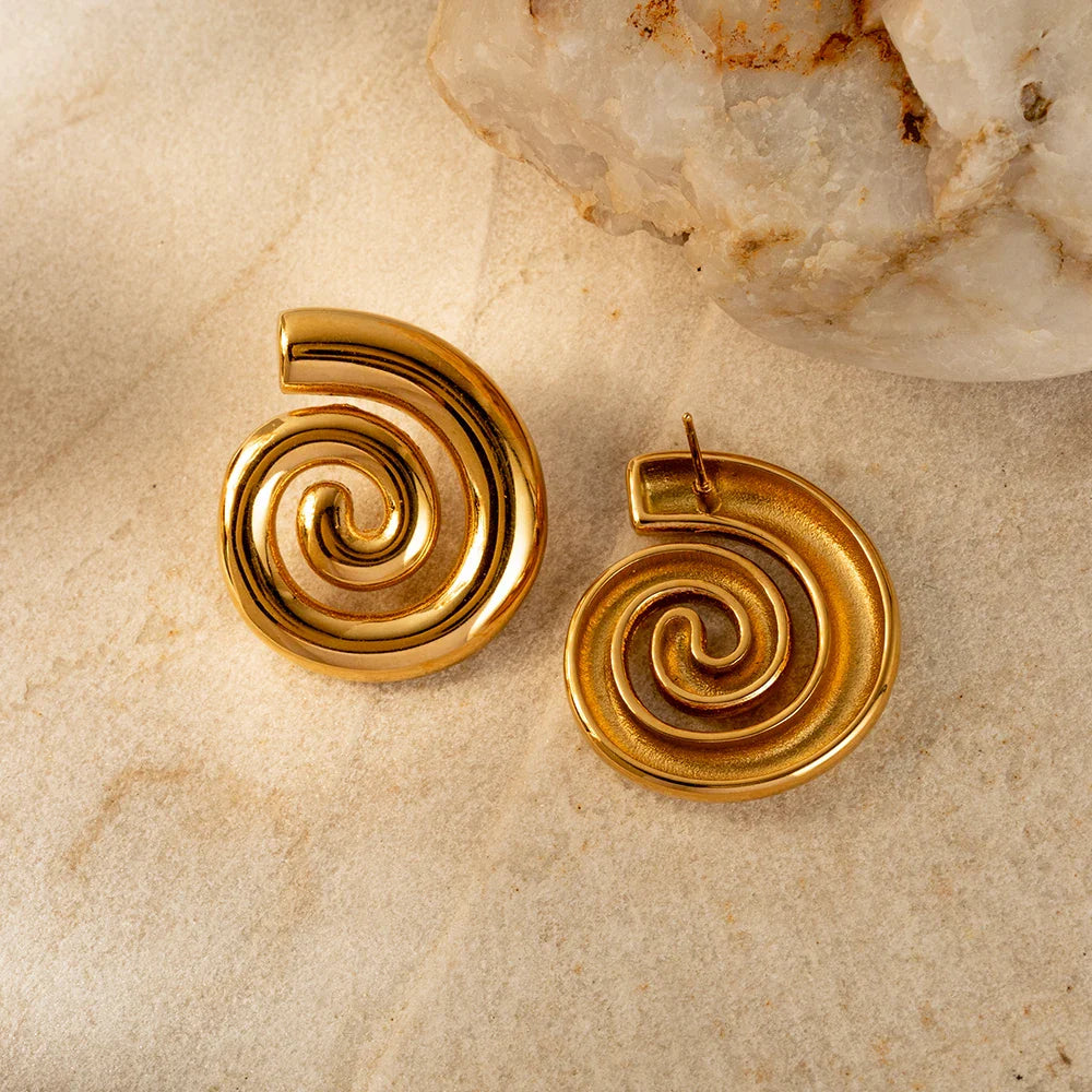BowLift | 18k Polished Spiral Earrings