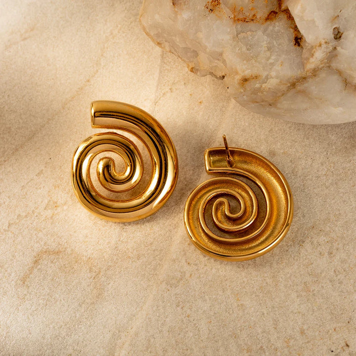 BowLift | 18k Polished Spiral Earrings