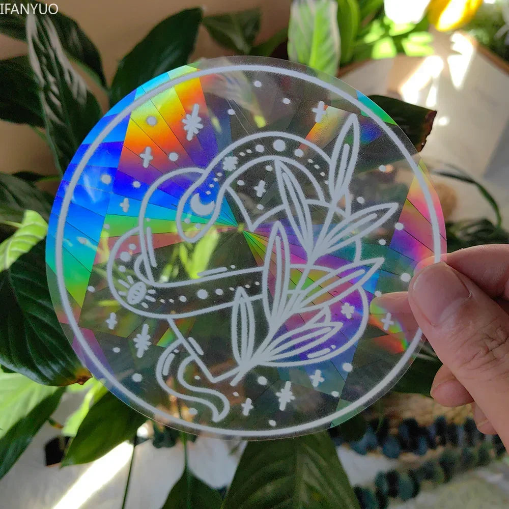 BowLift | SunGlow Window Sticker | 3D Rainbow Effect | Self-Adhesive & Reusable