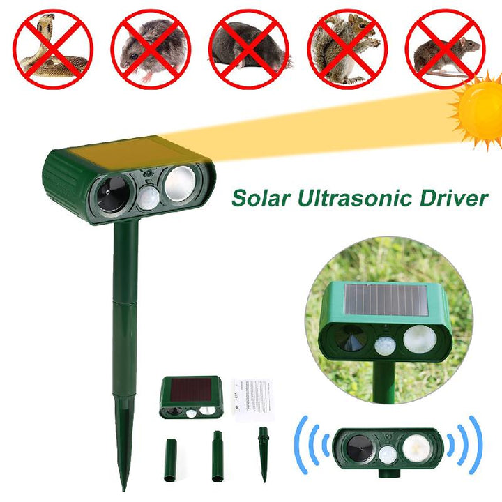 Solar Powered Ultrasonic Animal Repeller | Bowlift
