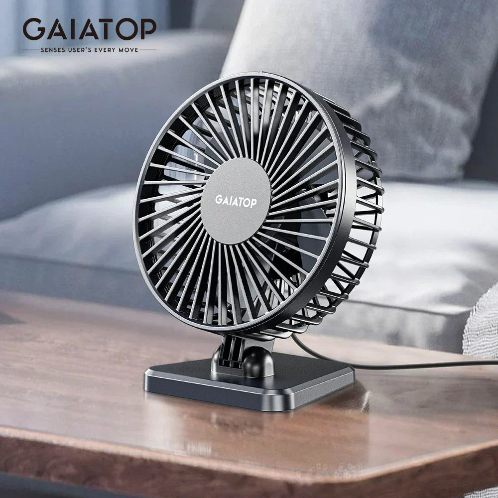 BowLift | BreezePro Lunara | USB Mini Fan | 3 Speed Levels | Compact & Quiet | For Home & Travel
