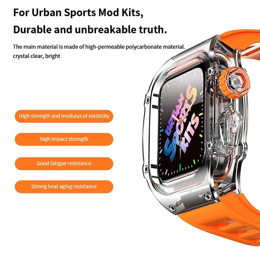 BowLift | Transparent Smart Watch Strap Mod Kit Case