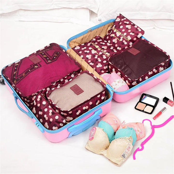 BowLift | TRAVORO Packing Cube Set | 6-piece | Waterproof & Extra Volume | Suitcase Organizer for Men