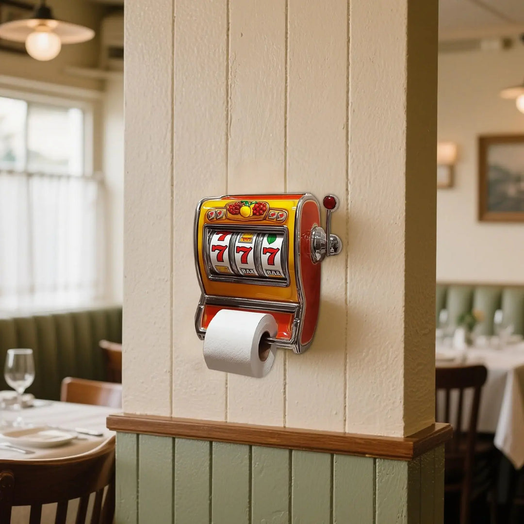 BowLift | Slot Machine Toilet Roll Holder