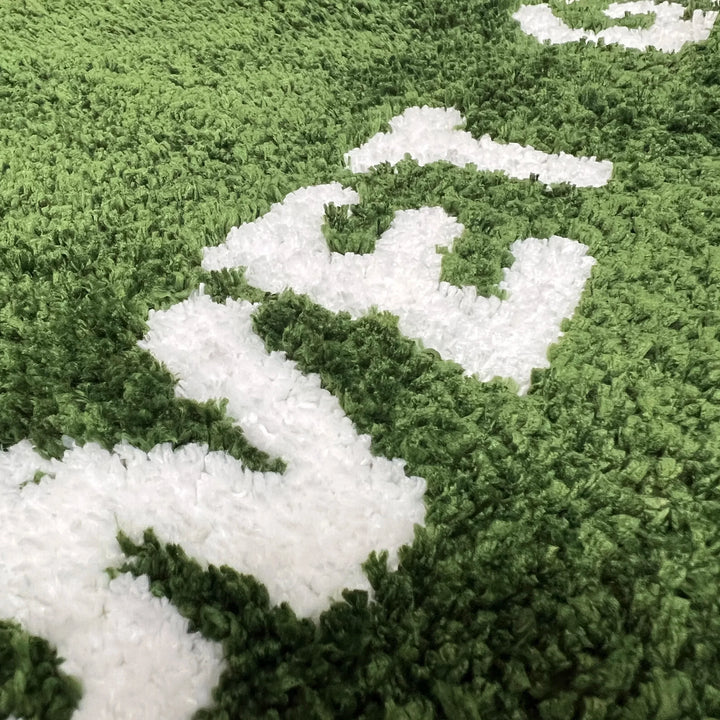 FreshLawn Comfort Mat – Trendy "Wet Grass" doormat in green with soft plush Bowlift