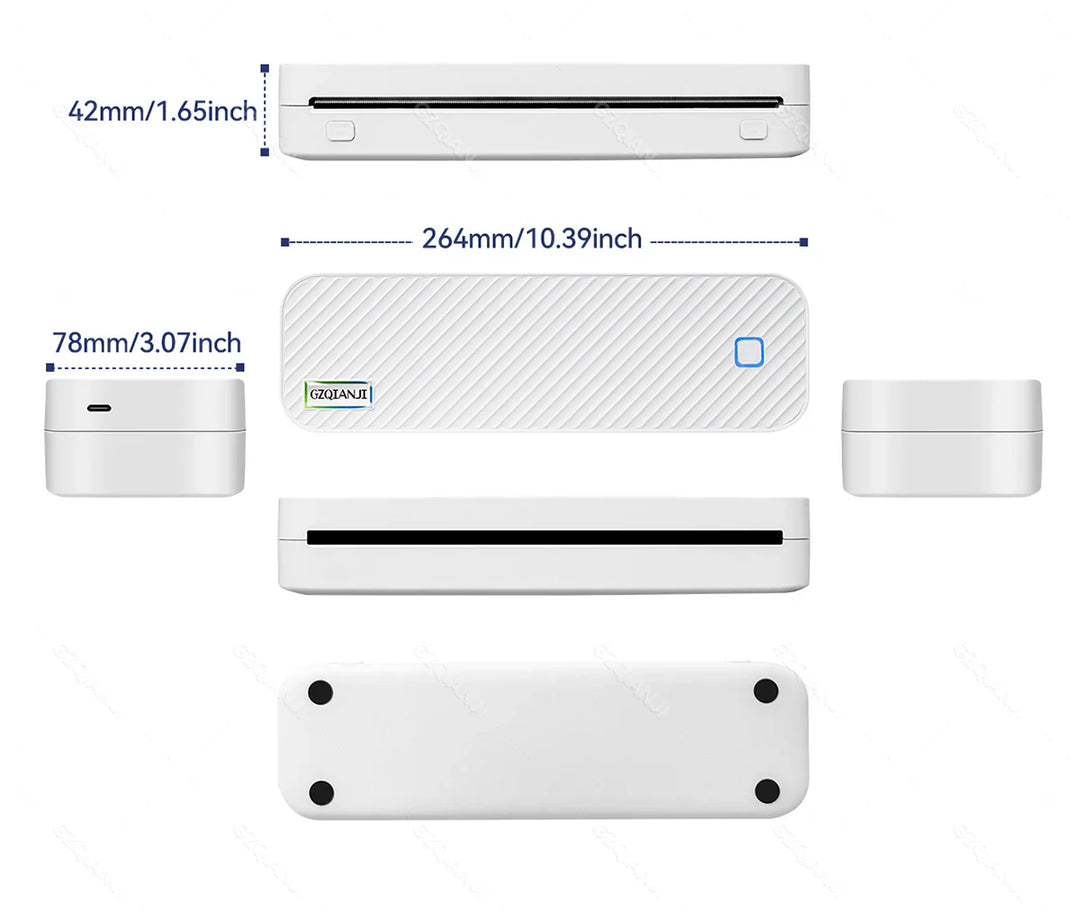 BowLift | Portable Inkless Bluetooth A4 Thermal Printer