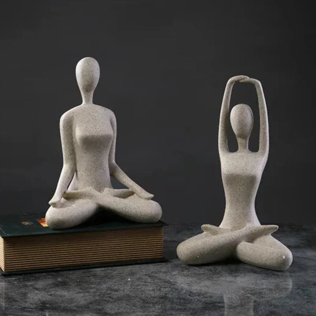 BowLift | ZenJoy Woman in Yoga Statue – Modern Indoor Decoration Made of Resin