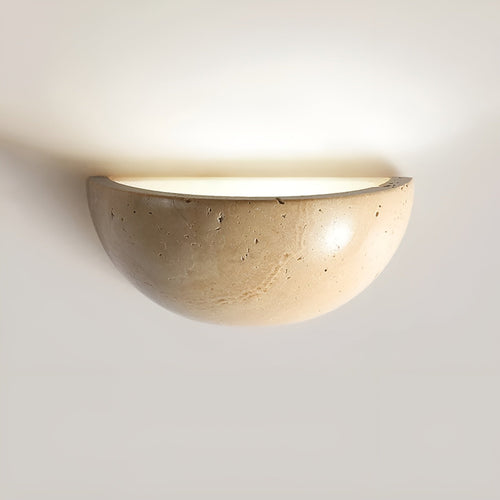 Half-Round LED Wabi-Sabi Wall Lamp - ZenGlow | Bowlift