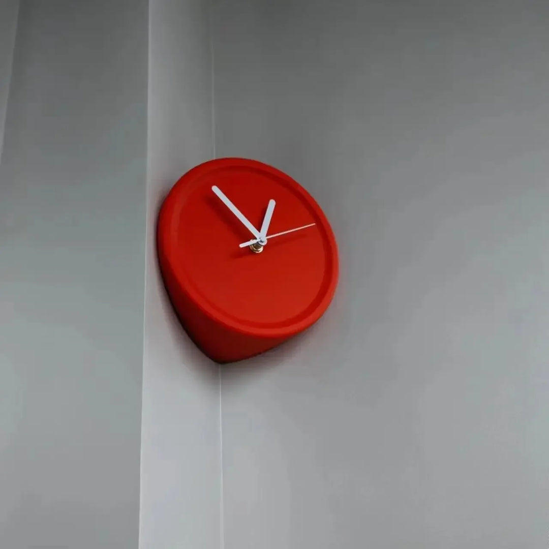 SilentCorner Clock - Stylish Silent Wall Clock without Drilling Bowlift