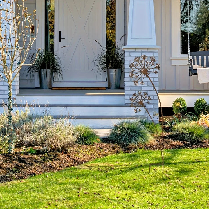 BowLift | Florandis Metal Garden Stake Flower | Decorative Stake for Balcony, Bed & Plant Pot | Weatherproof & Detailed