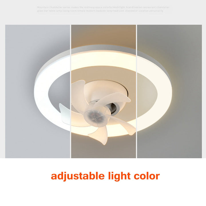 2in1 Radiant Rotating RC Ceiling Fan Lamp | Bowlift