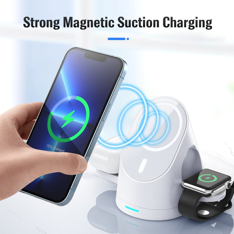 BowLift | 3in1 Space Station Magnetic Wireless Charger Stand