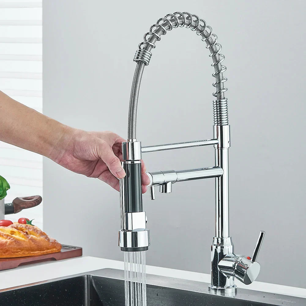 BowLift | SpringFlow – Kitchen faucet with dual outlet