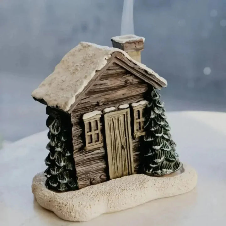 BowLift | Cone Incense Burning Log Cabin