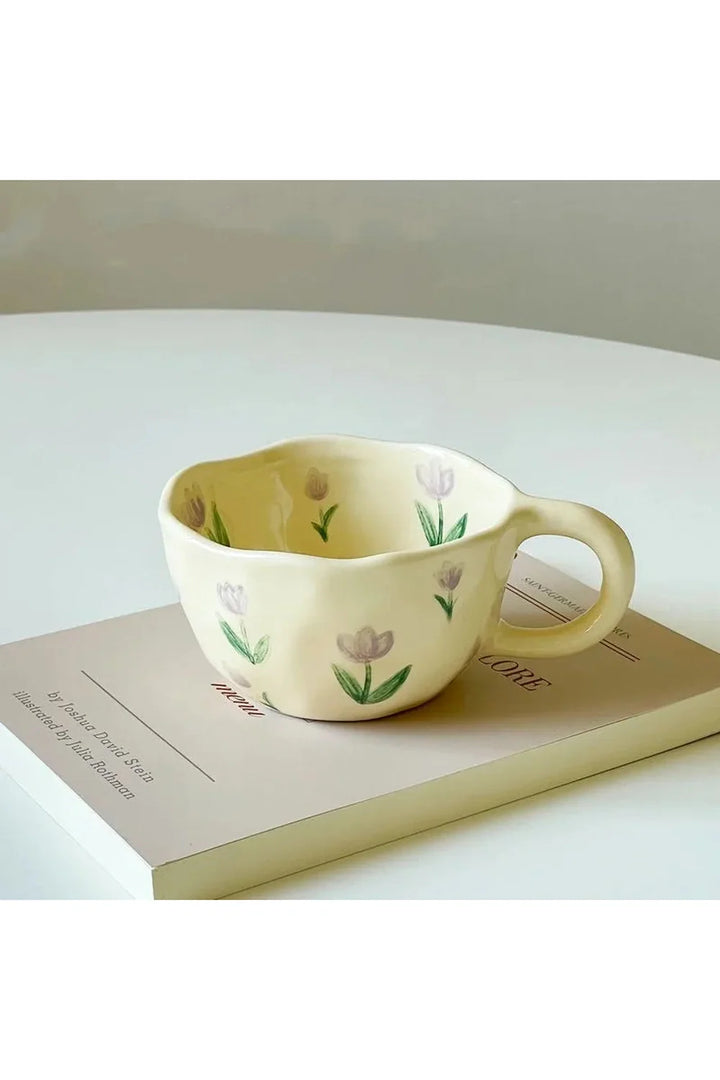 Flower ceramic mug | Bowlift