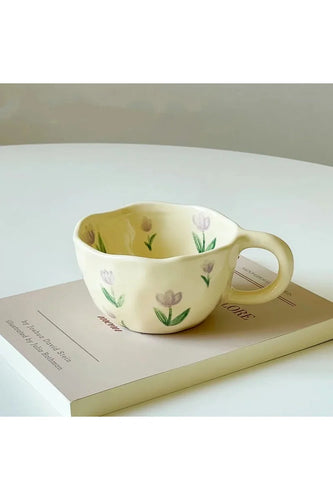 Flower ceramic mug | Bowlift