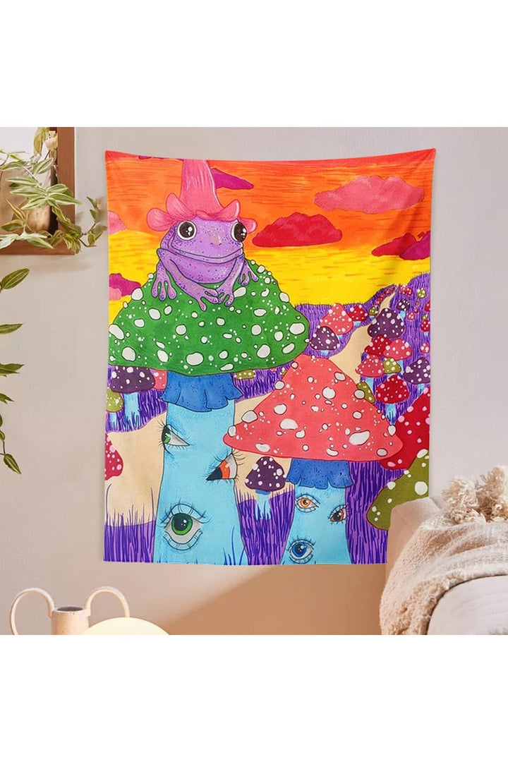 Frogs World Psychotropic Tapestry | Bowlift