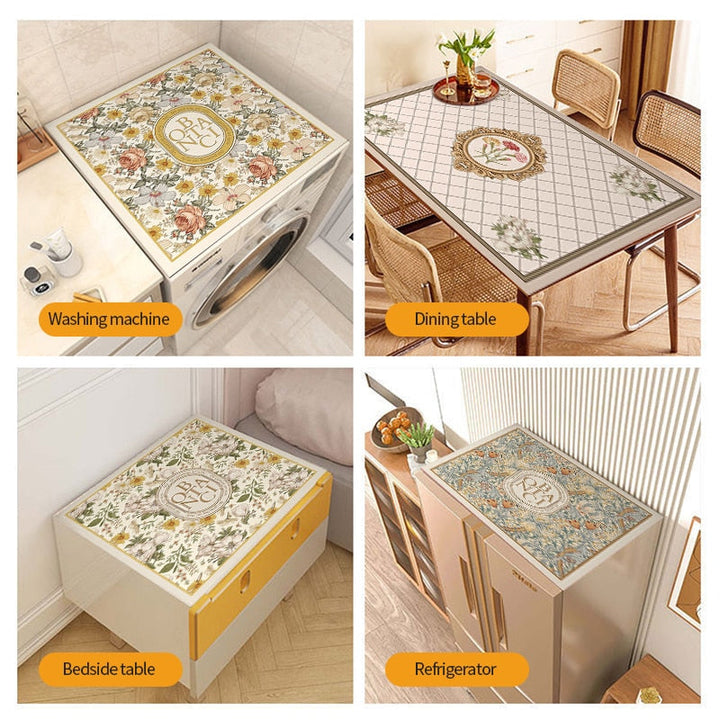 BowLift | Retro Floral Washing Machine Cover Drainer Mat
