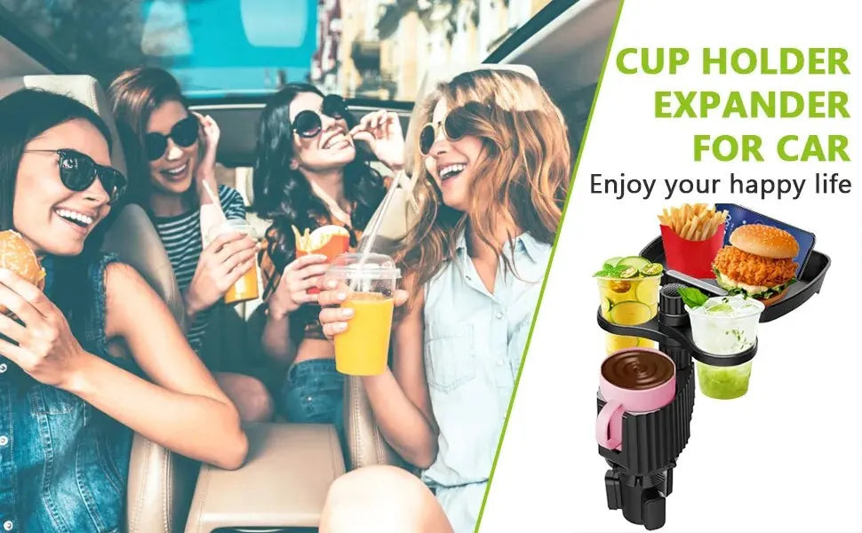 BowLift | Car Cup Holder with Detachable Tray