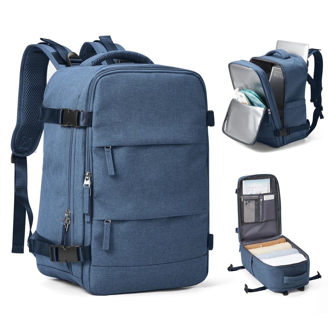 BowLift | Travel Backpack Travomate | Waterproof & Versatile | 15.6" Laptop Compartment | Large Capacity with Wet-Dry Separation