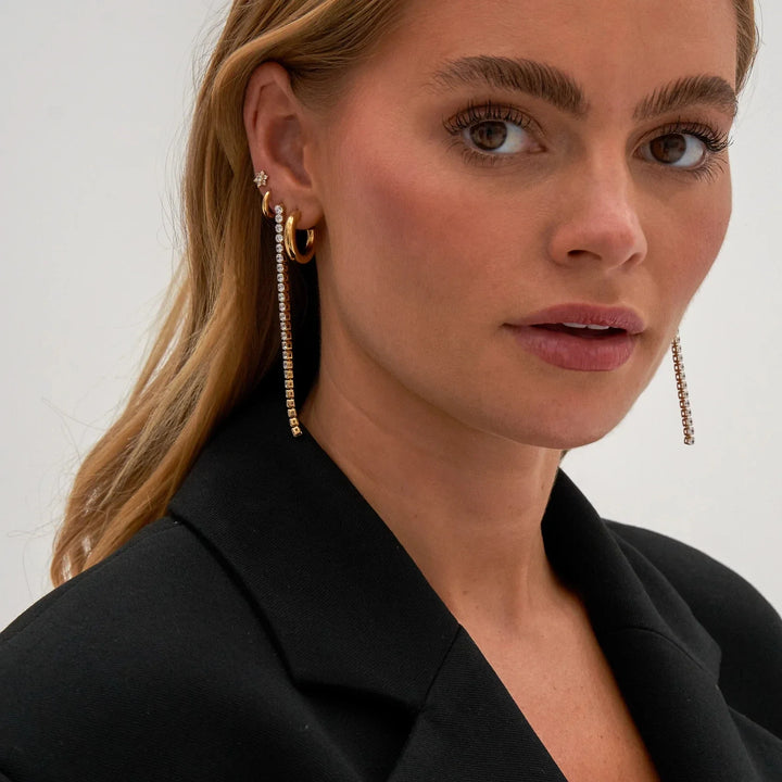 BowLift | 18k Dainty Diamond Tassel Earrings
