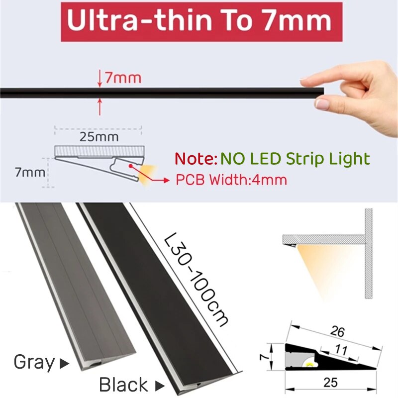 BowLift | Invisible Surface Aluminum Thin Light Panel