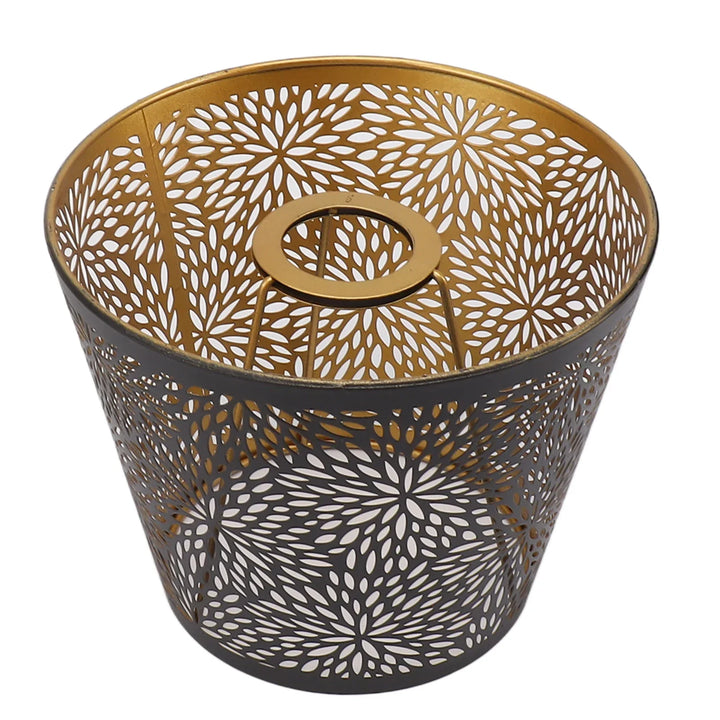 BowLift | Metal lampshade with gold pattern