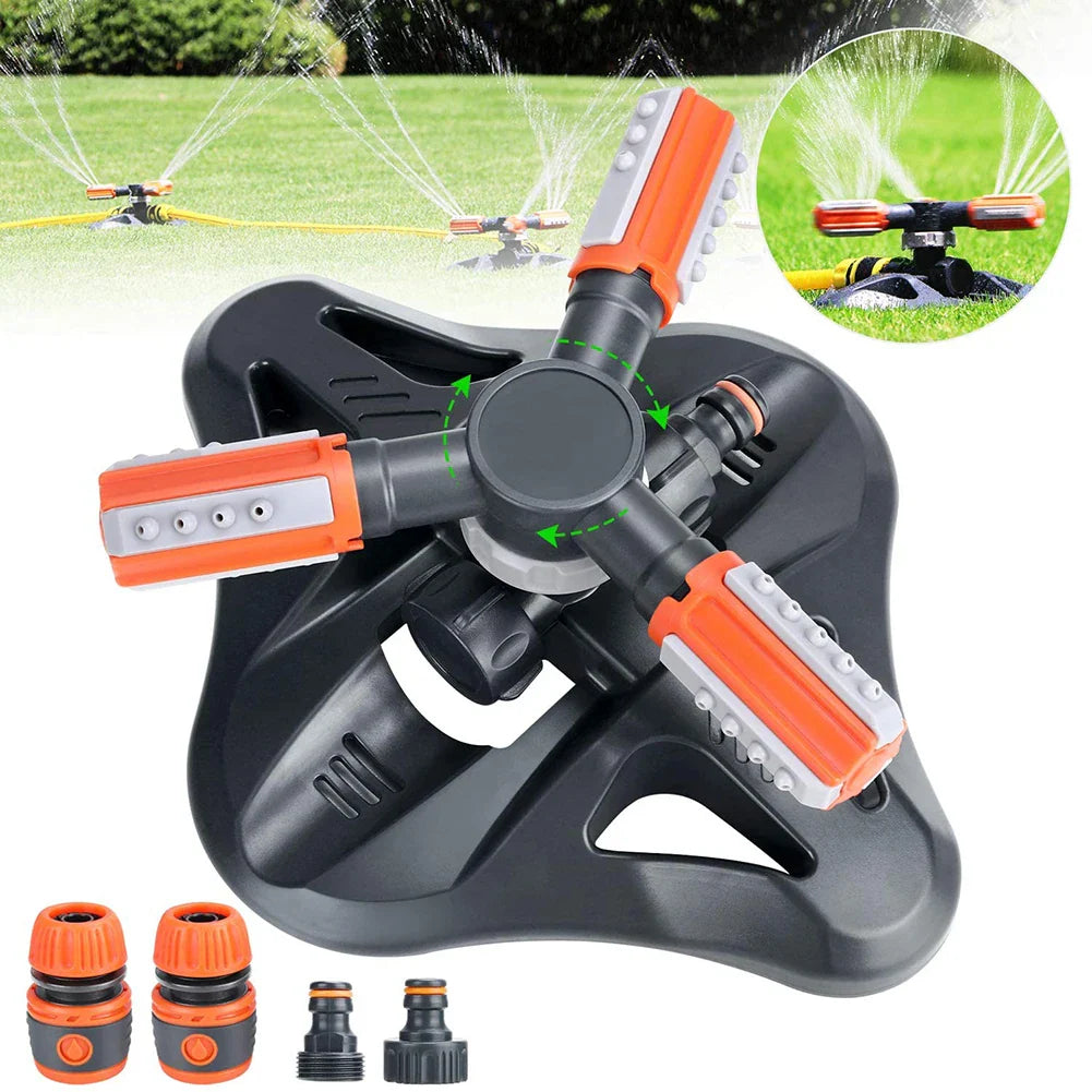 BowLift | Rotatable Garden Sprinkler with 3 Nozzles – Efficient Watering Sprinkler for Lawns and Gardens