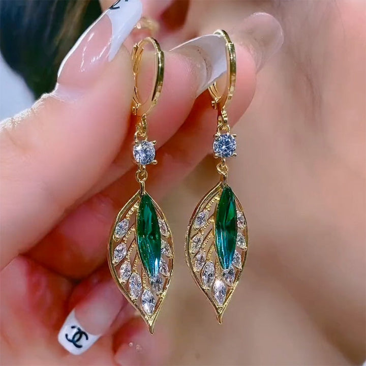 BowLift | Leaf Shiny Zircon Earring