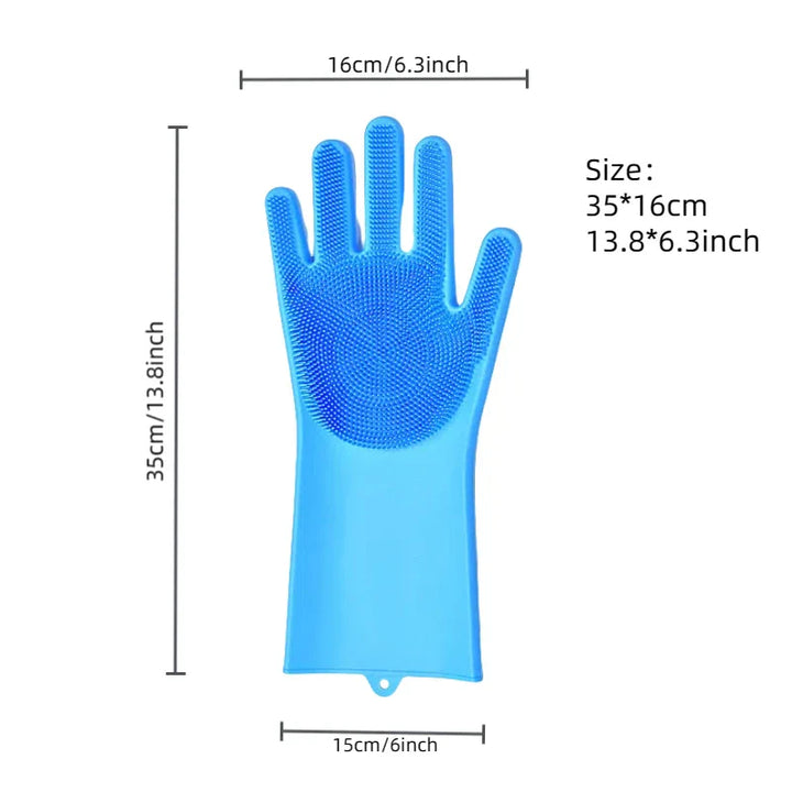 BowLift | FELISPA SoftTouch Silicone Bath Glove for Cats | Soft Coat Care & Massage | Shampoo Brush for Pets | 35×16 cm
