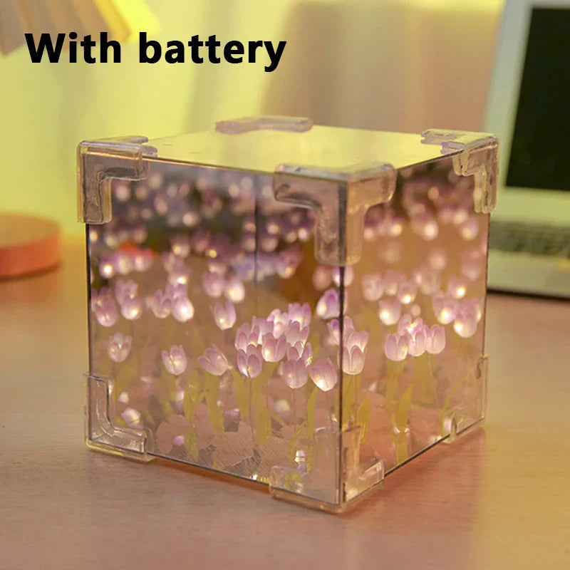 BowLift | Illuminated Tulip Elegance Mirror Lamp