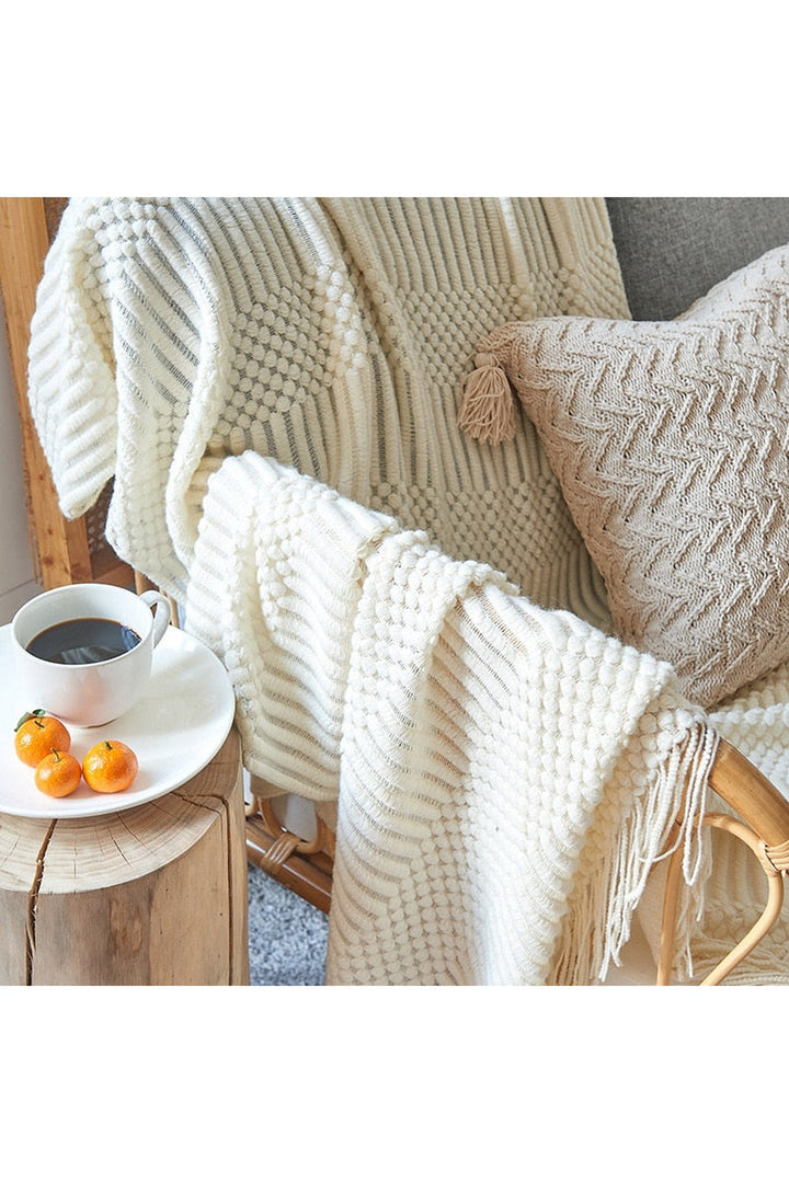 Solid Color Sofa Blanket | Bowlift