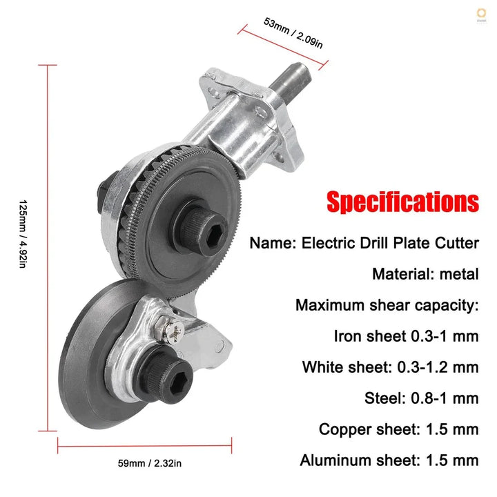 BowLift | Double Headed Electric Drill Plate Cutter