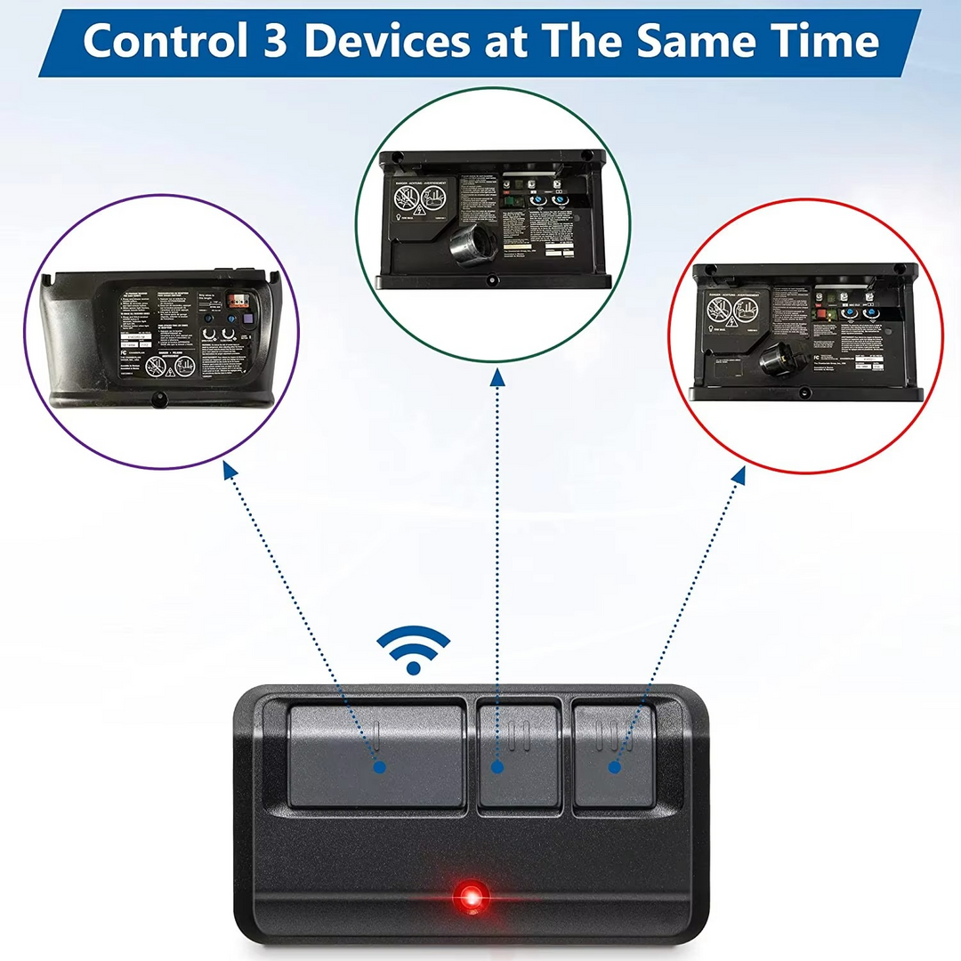 BowLift | Universal Garage Door Remote Opener Compatible with 315MHz and 390MHz Systems
