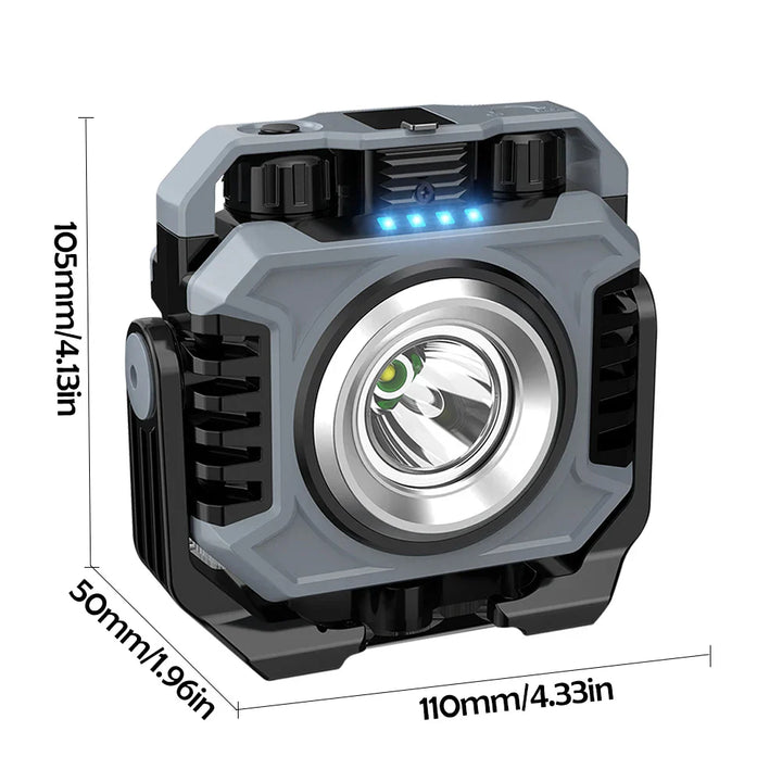 BowLift | Work Light MagnoBeam Pro | Rechargeable & dimmable | 1500 lm COB + TG3 Spotlight | Magnetic & IP66 waterproof